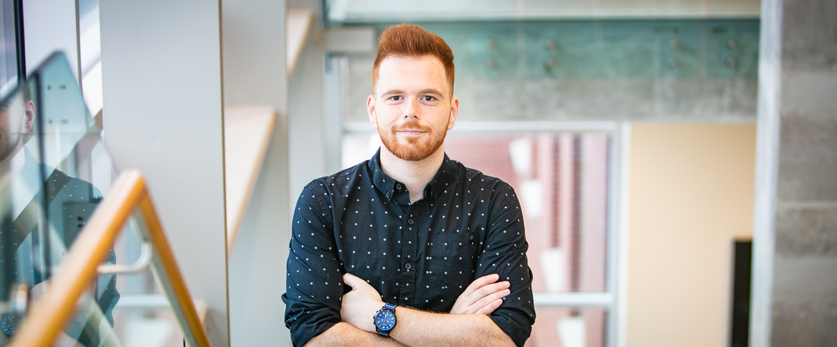 Portrait of graduate student Nikos Fatouros