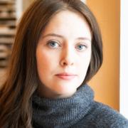 Portrait of Rebecca Daggett in the Advanced Drawing Studio, Alexander Hall