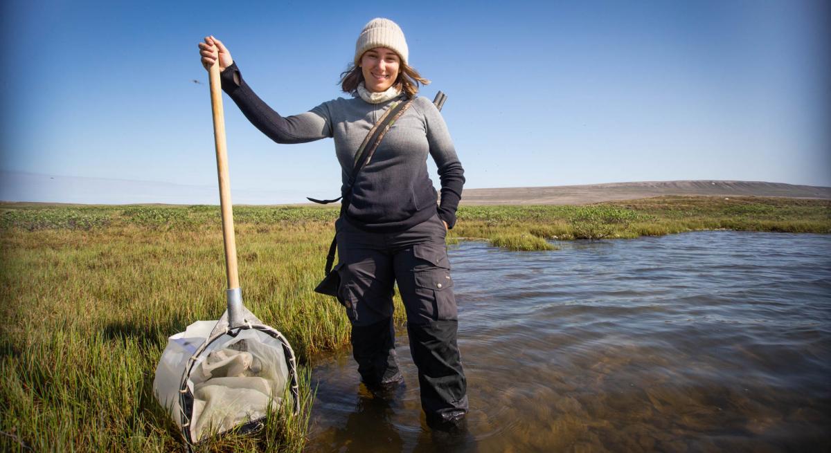 Portrait of Danielle Nowosad in the Arctic