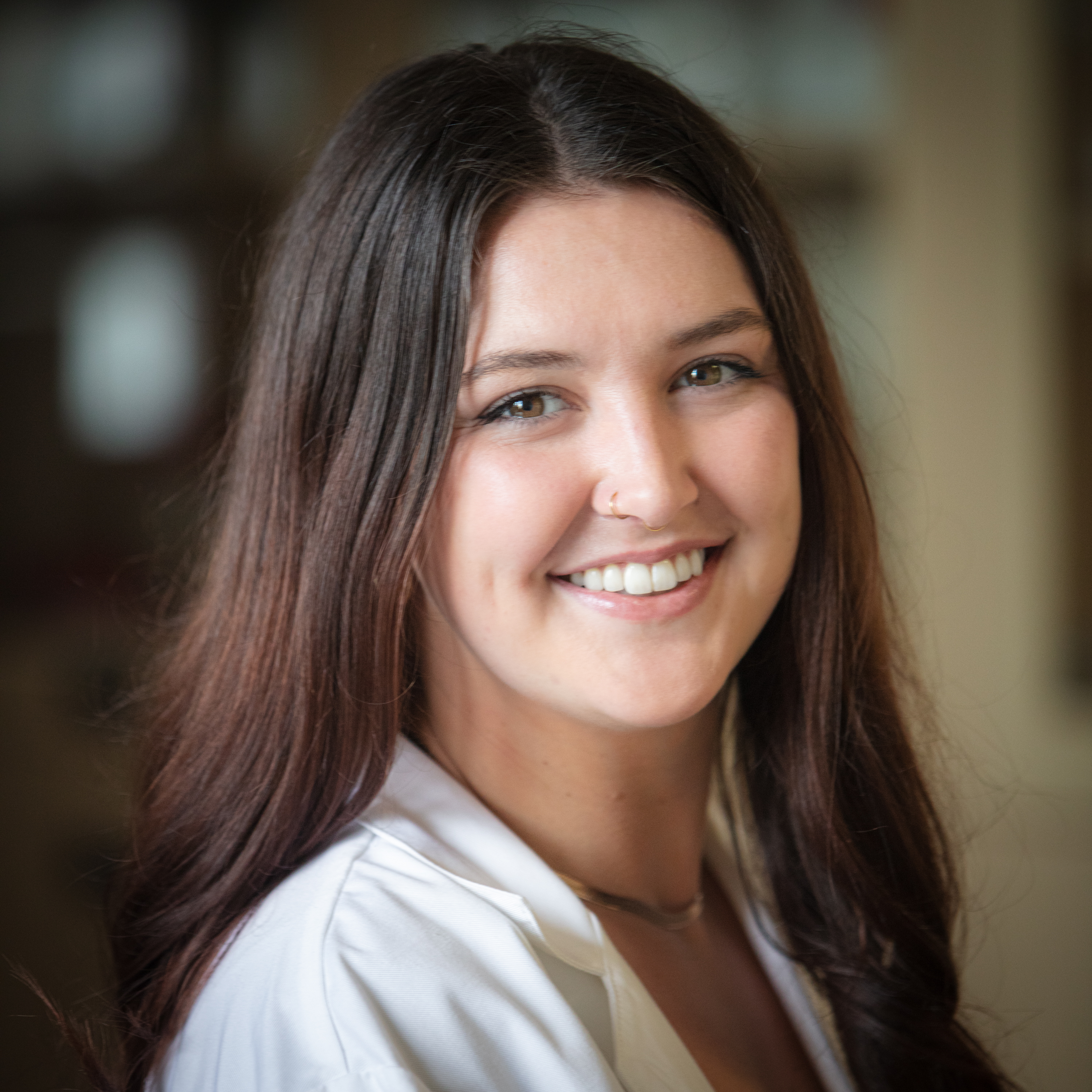 U of G MBS student Sophie Langlois in the lab