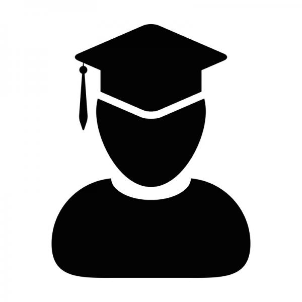 icon of a student wearing a mortar board