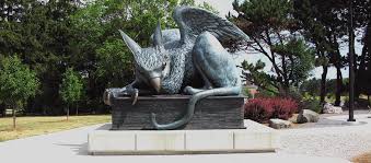 statue of the University of Guelph Gryphon
