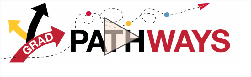 Grad Pathways logo with play button